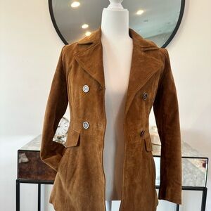 Zara Tan Double-Breasted Blazer